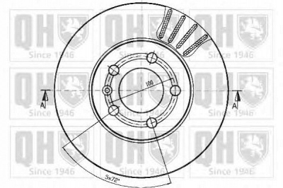 QUINTON HAZELL bdc4764 -  Тормозной диск